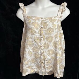 Torrid Floral Button-Down Sleeveless Top Size 26(NWT)